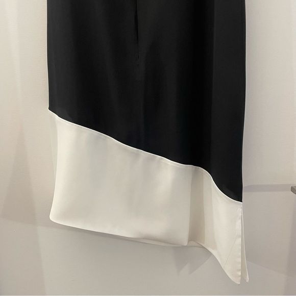 Club Monaco Quynh Asymmetrical Midi Dress | Black | Size: 00 - Picture 6 of 9